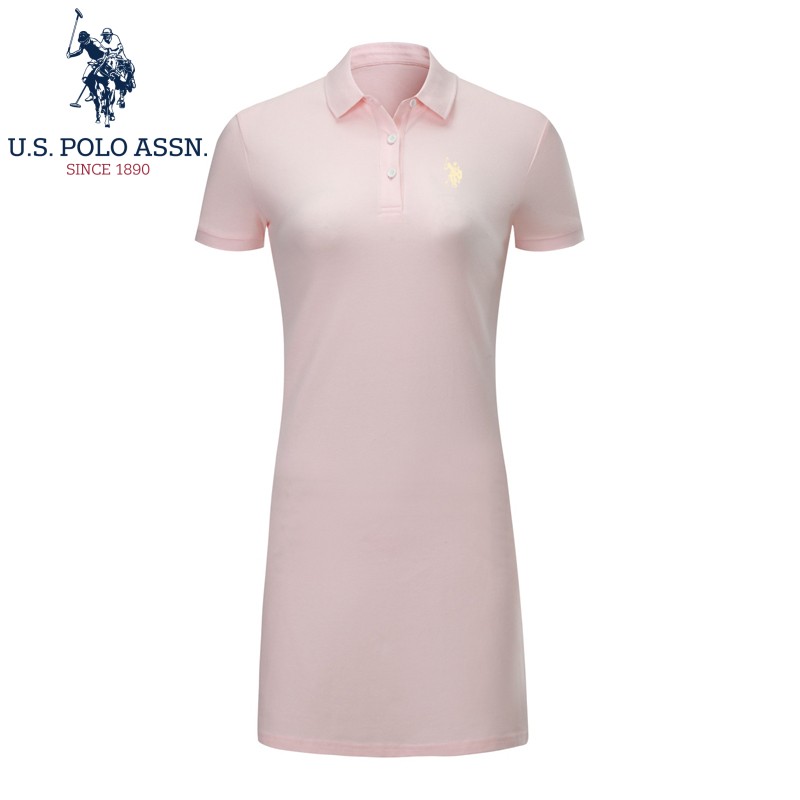 U.S. POLO ASSN.夏季休闲百搭时尚翻领POLO连衣裙US20034501