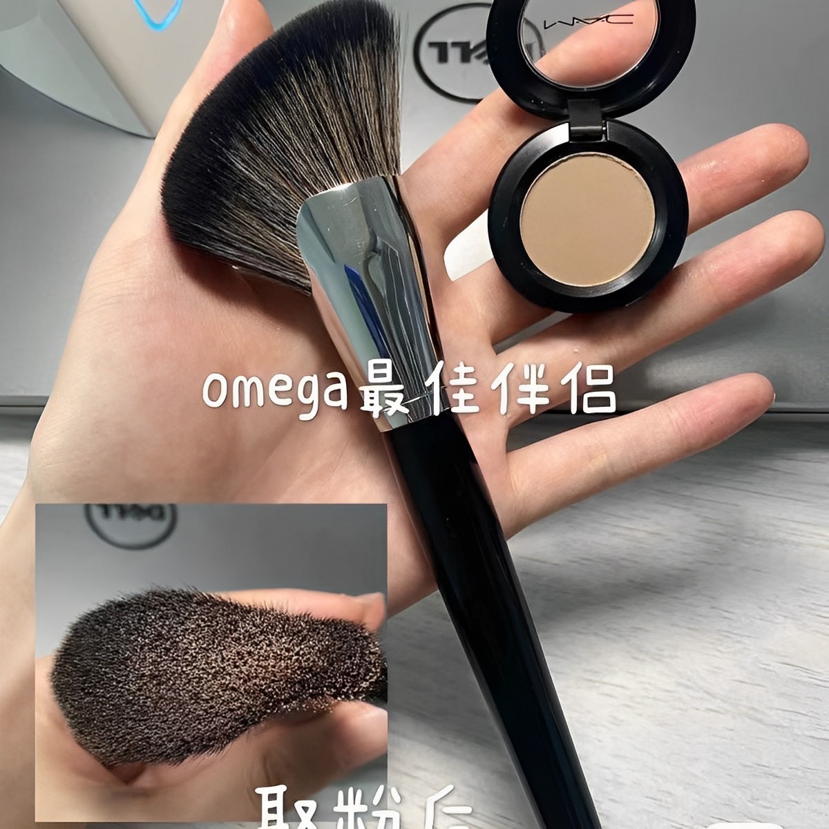 镰刀修容刷脸颊斜角阴影刷脸部修容刷轮廓刷蓬松面部刷斜头软毛刷