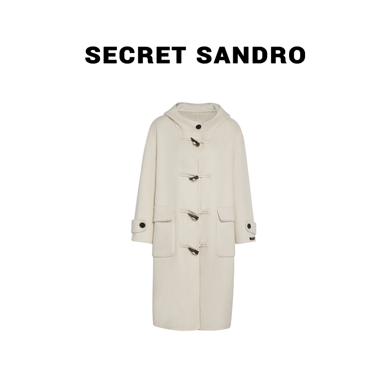 【Secret Sandro】鸥纪儿 毛呢大衣 V83203123R