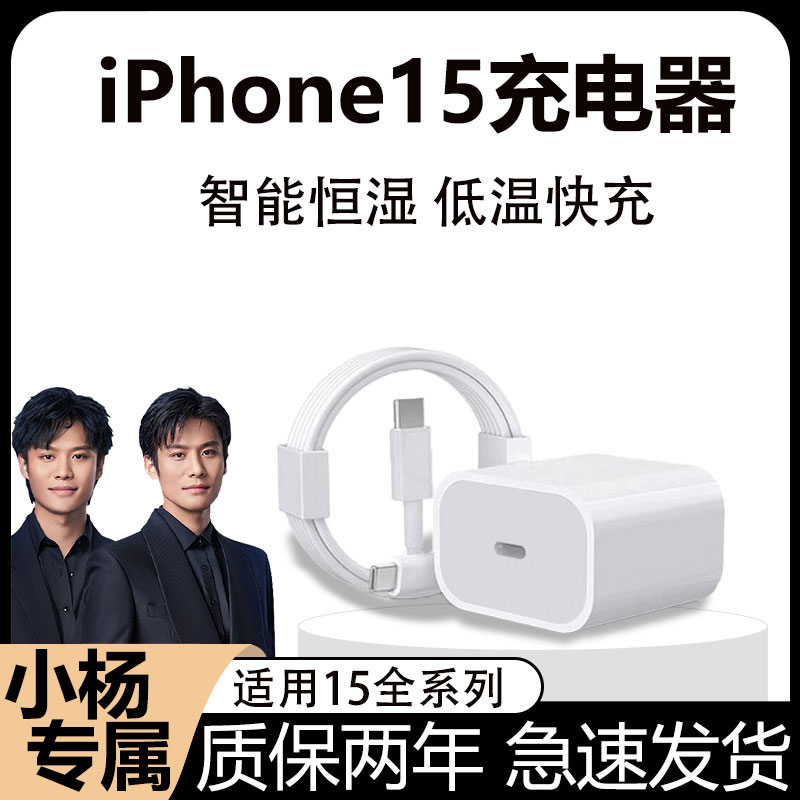 适用iPhone15数据线13Promax正品苹果14充电线套装PD30w快充头器