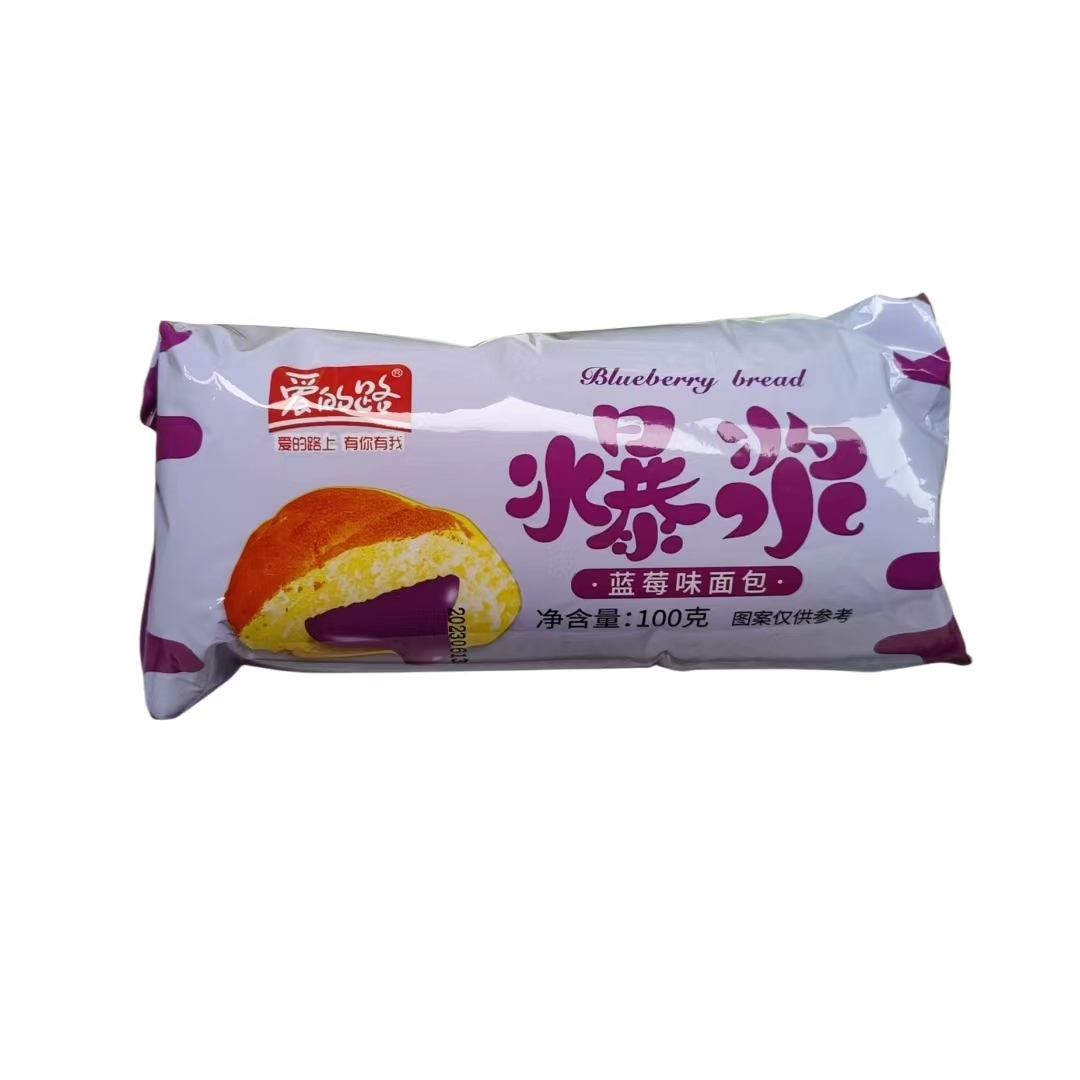 爱的路爆浆面包菠萝蓝莓白桃巧克力乳酸菌五种口味松软夹心面包
