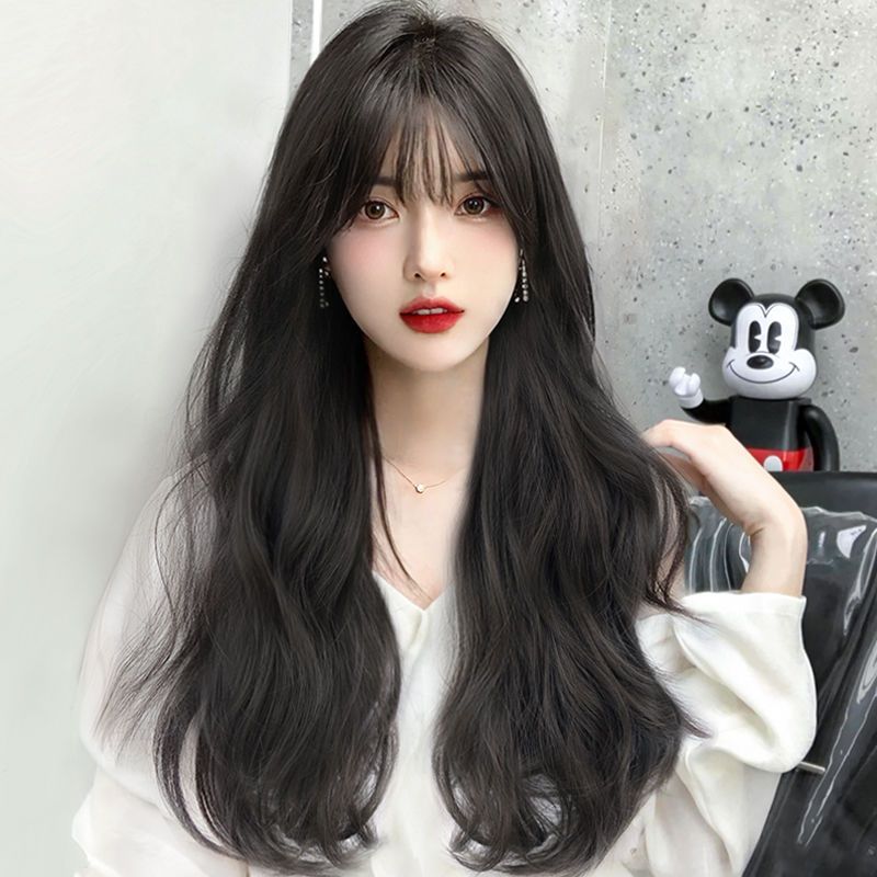 假发女长发全头套式浪卷发自然仿真人发2021年时尚新款假发套通用