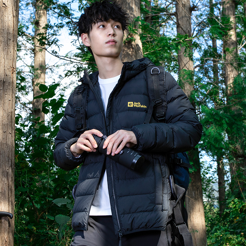 【华东大仓】狼爪男装新款保暖运动上衣户外休闲羽绒服5222231-6000