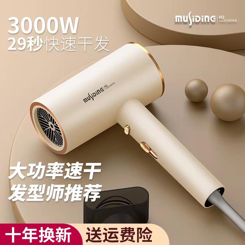 电吹风机家用负离子护发大风力发廊男女士专用大功率3000速干