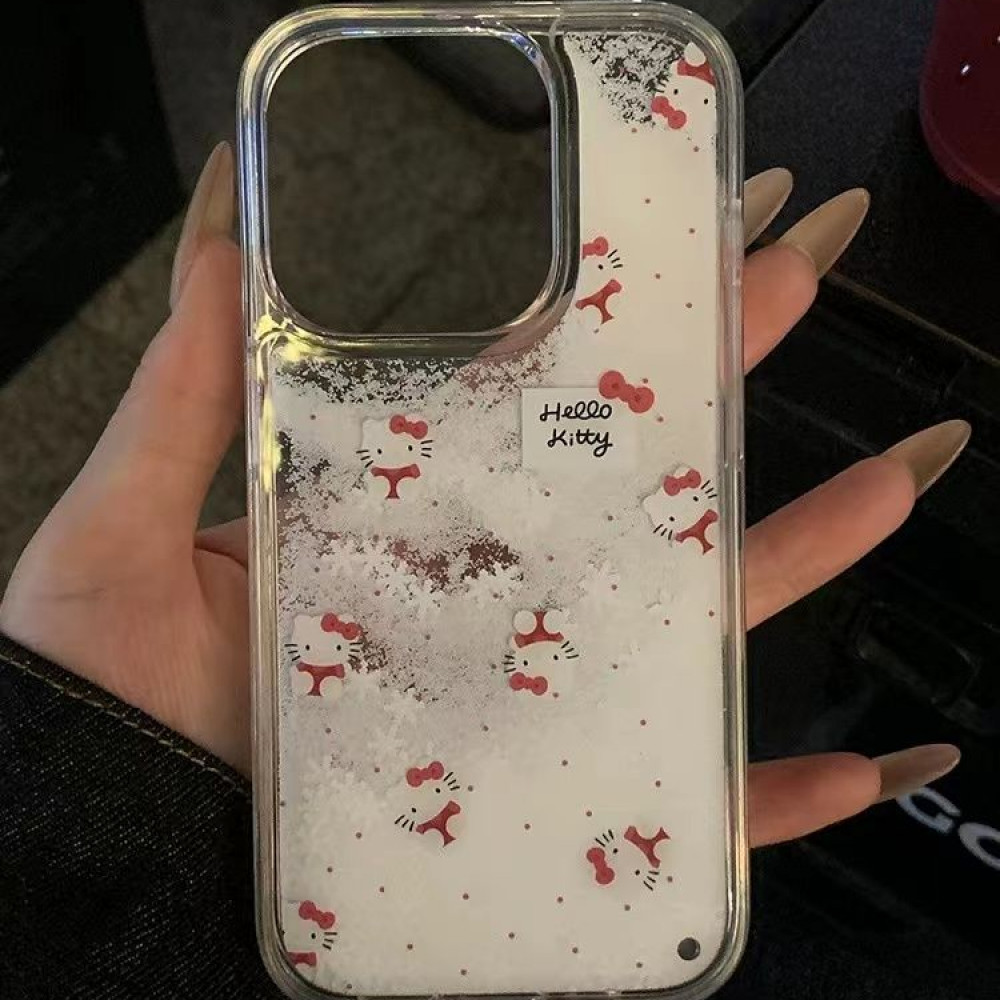 简流沙多只红衣KT猫适用iPhone15手机壳苹果14promax新13软12/11
