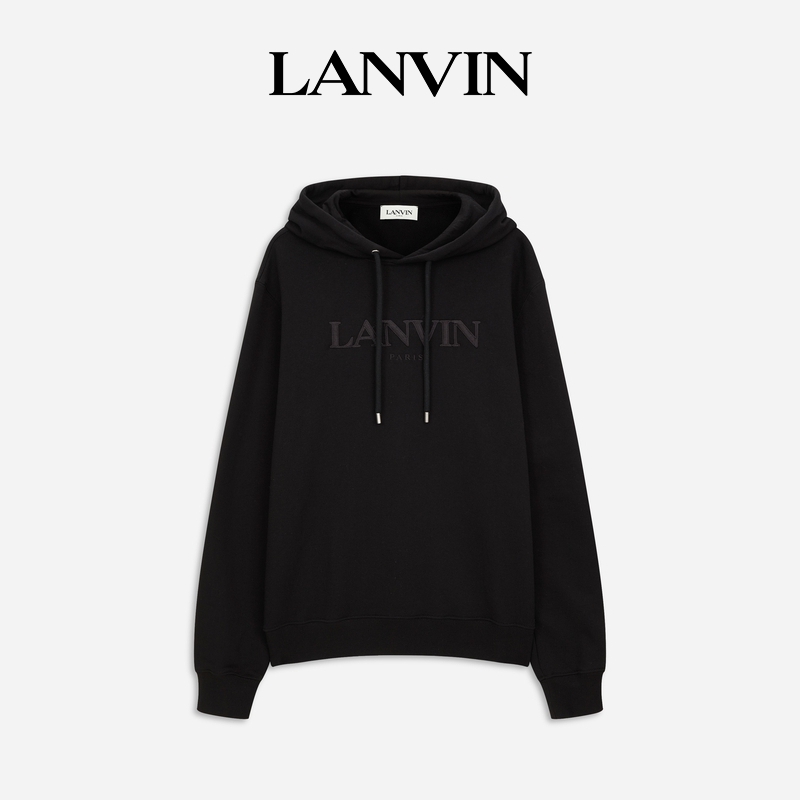 LANVIN浪凡官方旗舰店 男士LOGO纯色套头卫衣秋季宽松休闲外套