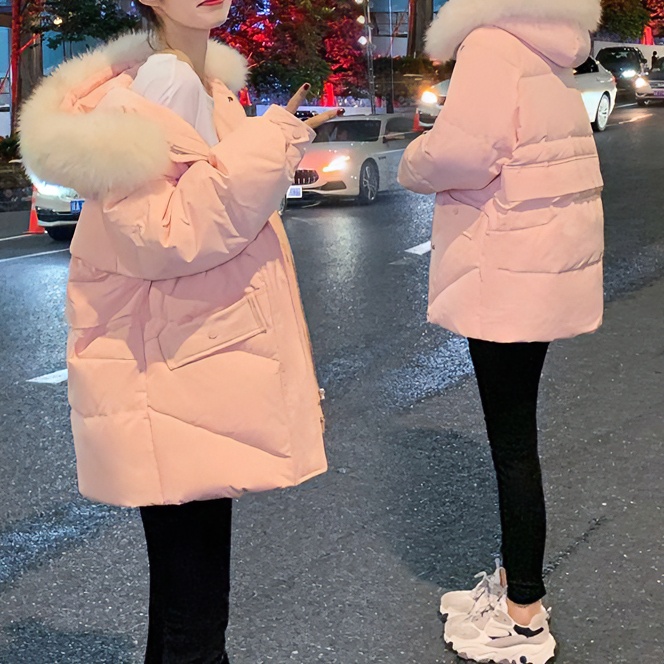 高档棉服女2023新款短款小个子韩版宽松加厚时尚洋气冬装厚外套