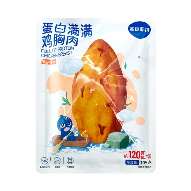 临期 鲨鱼菲特 蛋白满满鸡胸肉105g孜然奥尔良香辣味（24.8.9到期）