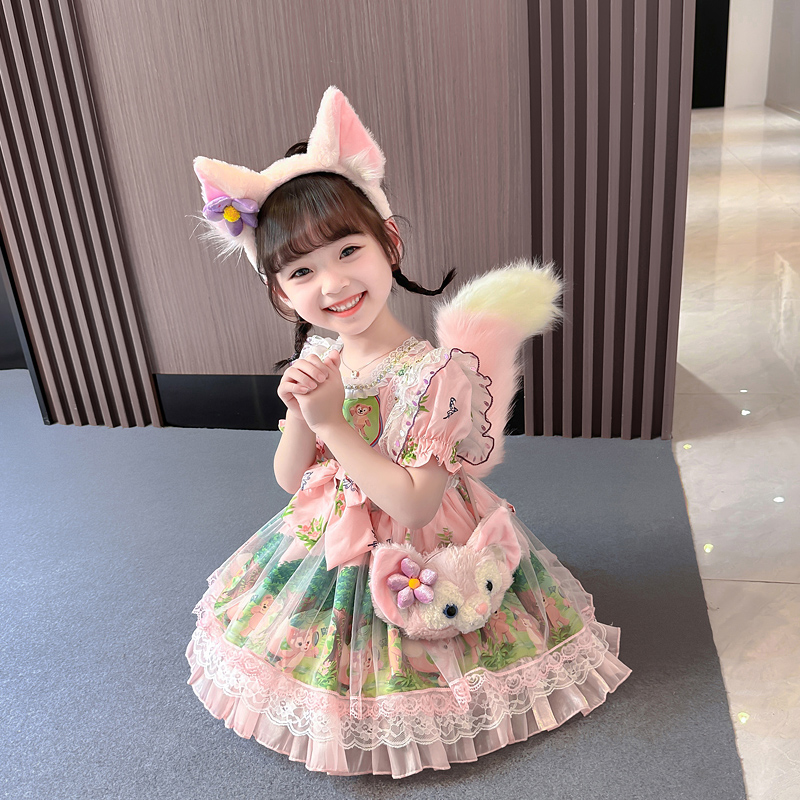 女童夏季连衣裙2024新款洋气儿童玲娜贝儿裙子小女孩洛丽塔公主裙