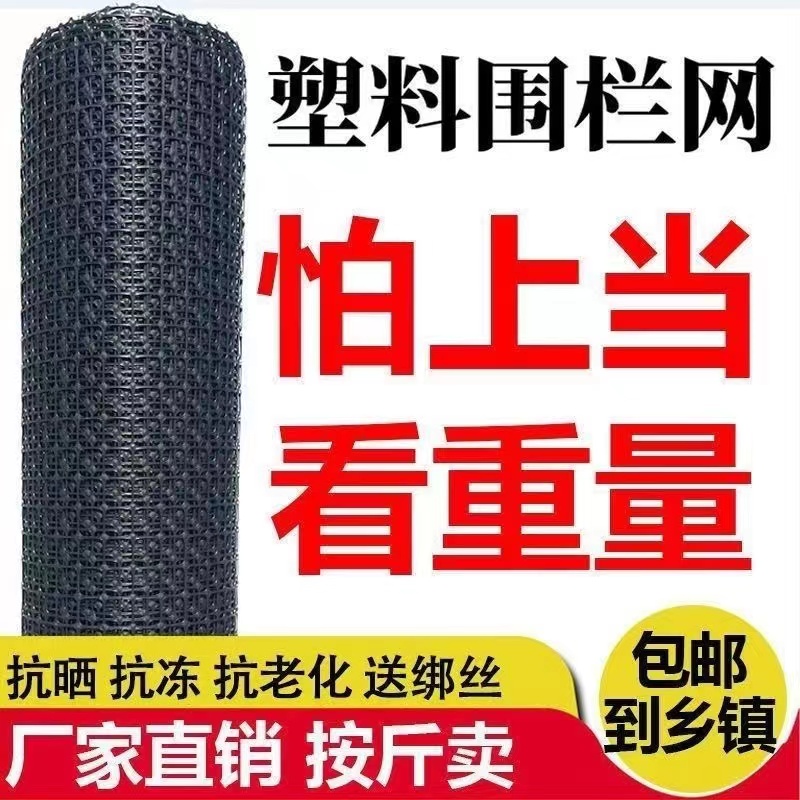 塑料网格养殖围栏网玉米拦鸡网家用栅栏菜地护栏网鱼塘隔离防护圈