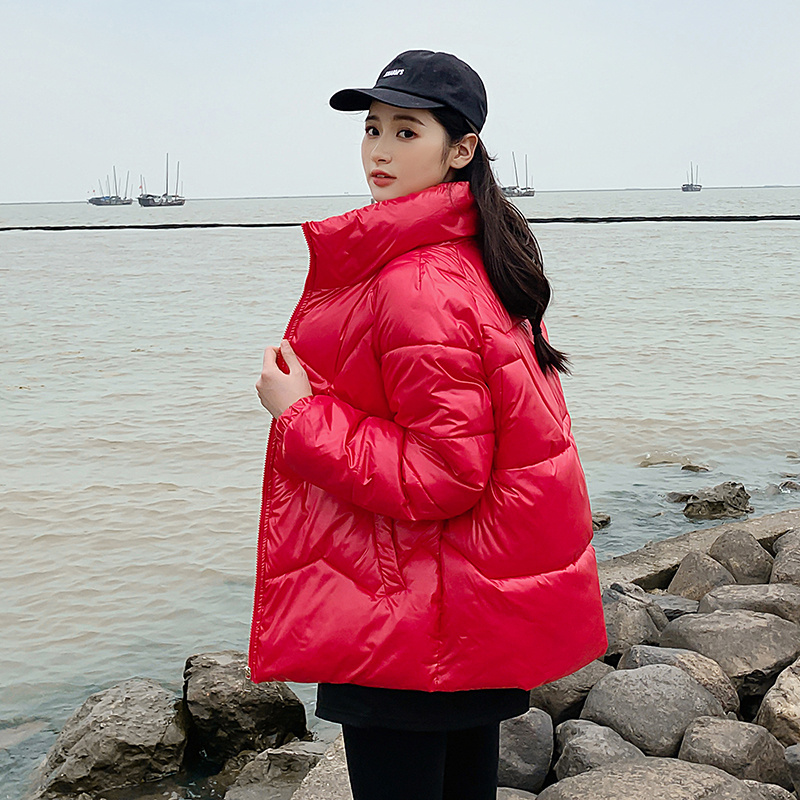 【宠粉福利】棉服女短款亮面2023年冬季新款立领女装棉衣韩版潮流