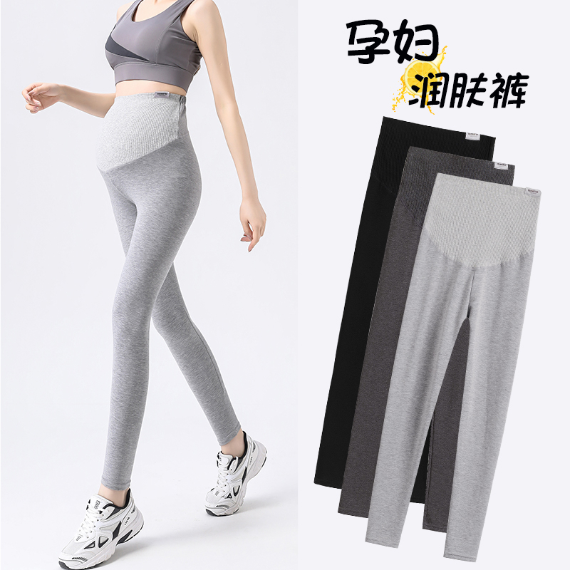 2023孕妇打底裤春秋新款孕妇裤子秋季薄款外穿休闲瑜伽芭比裤秋装
