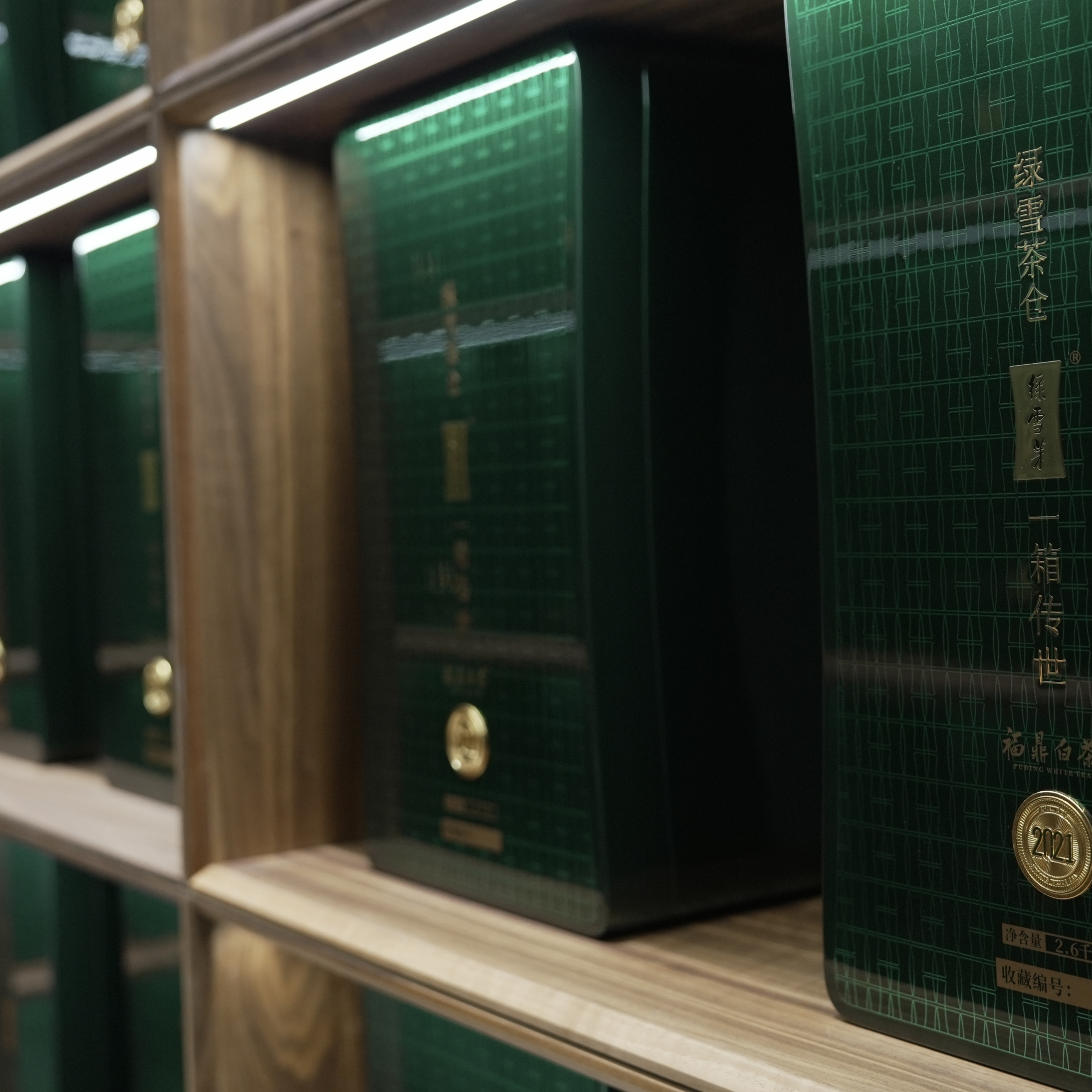 【晚晚专享】绿雪芽·  2021年绿雪茶仓一箱传世(墨绿色）(2600g)