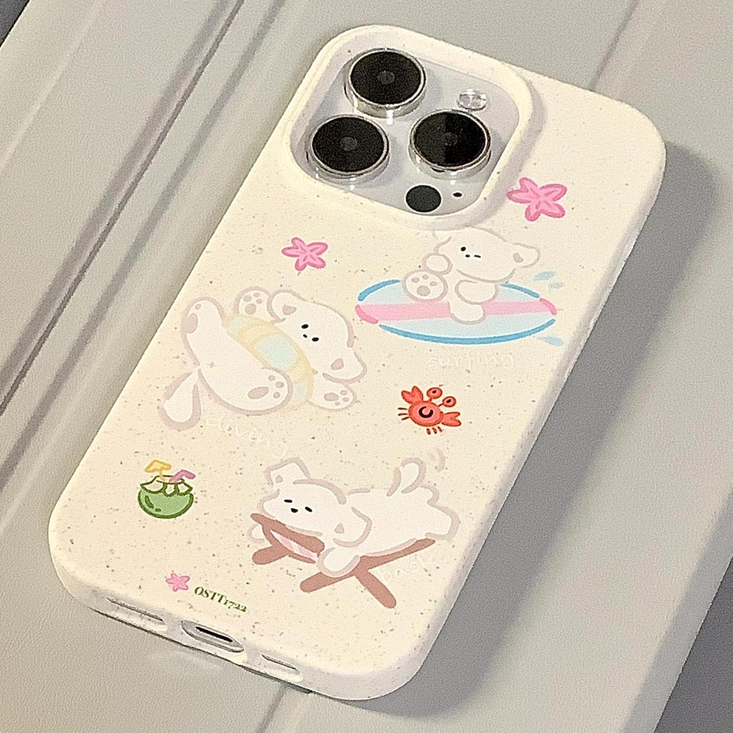 冲浪小狗适用iPhone14promax/15手机壳13女12华为/小米/oppo/vivo