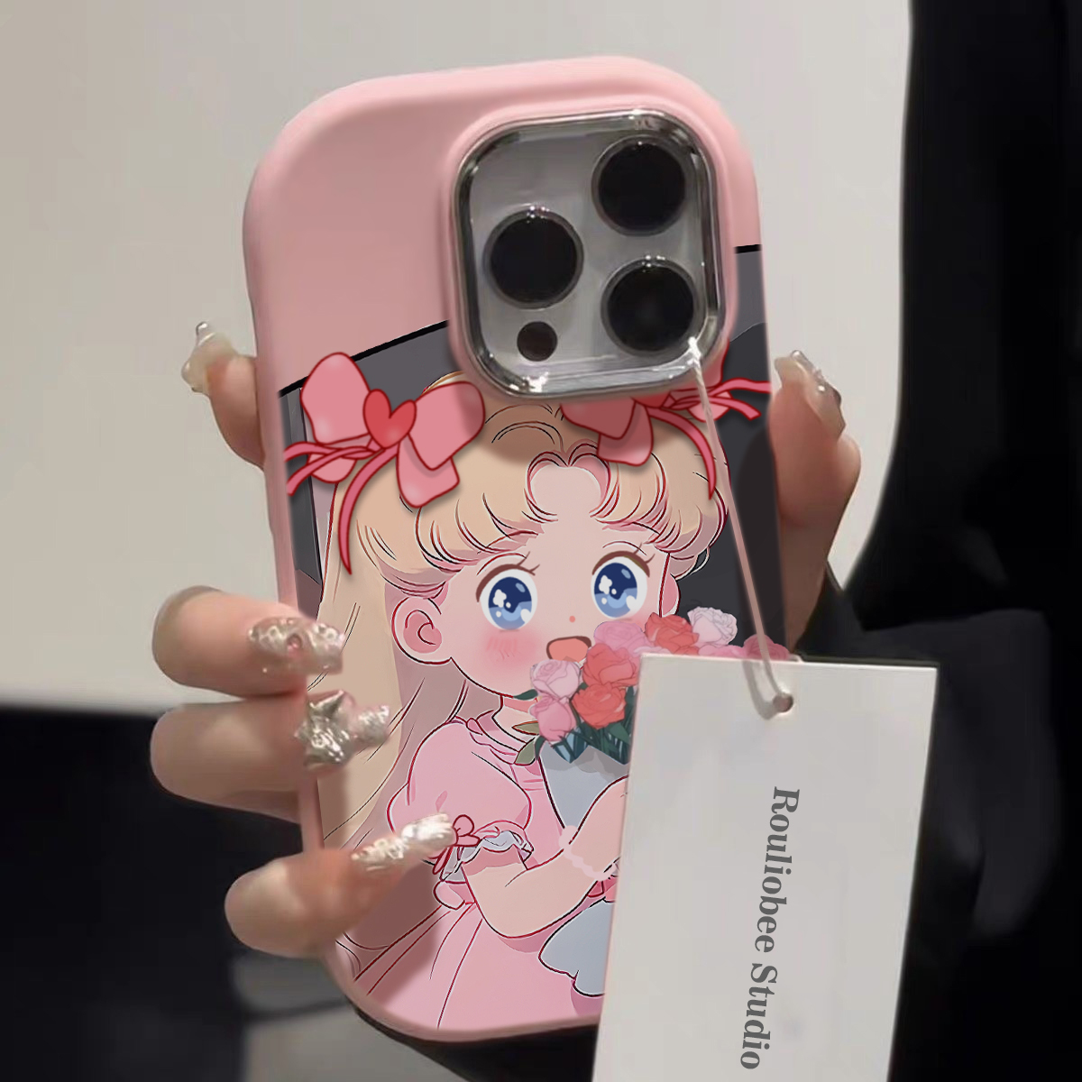 捧花小女孩肤感适用苹果15手机壳iphone13/14promax防摔12/11可爱