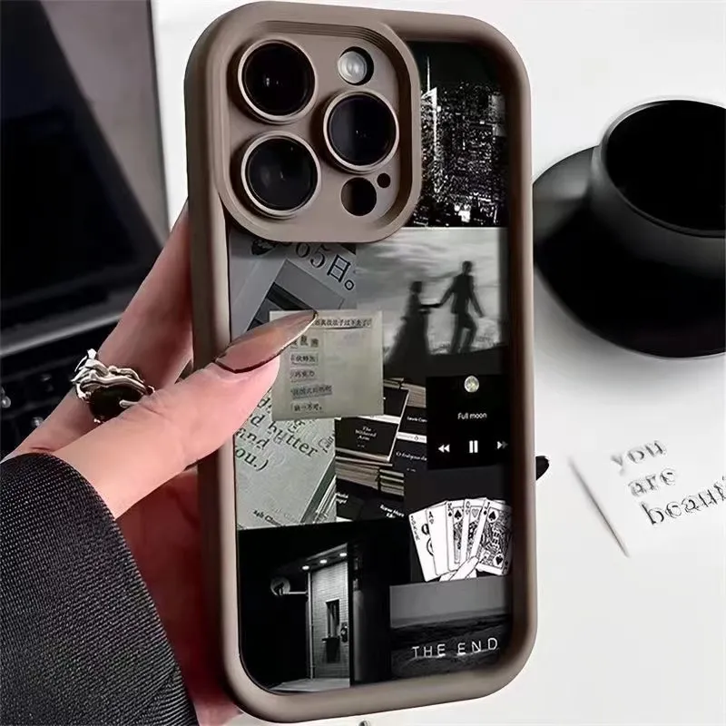 生活碎片苹果15新款14/13/11/12promax手机壳软iPhone8plus全包xs