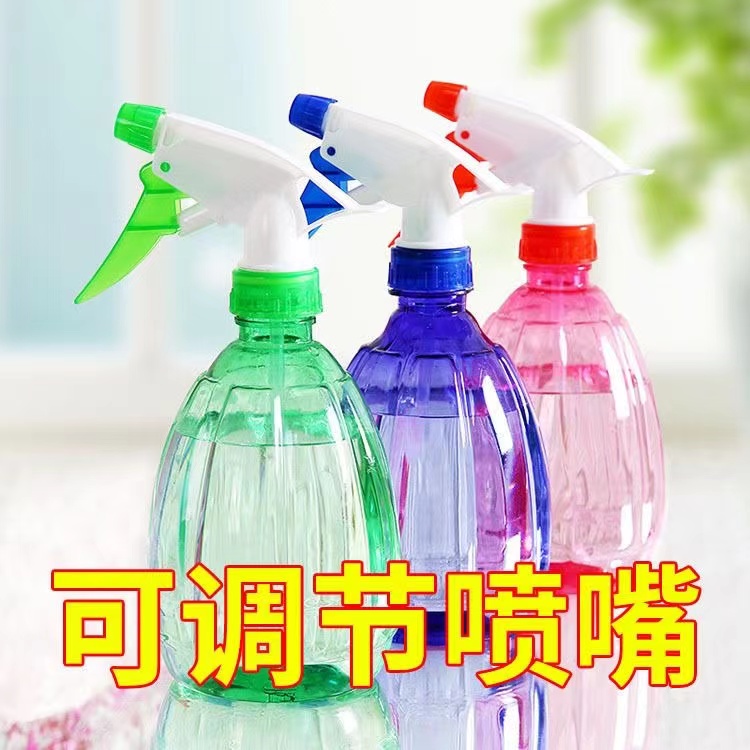 家用浇水小调节美发喷瓶黄色清洁塑料细雾手压式喷雾量大雾化瓶