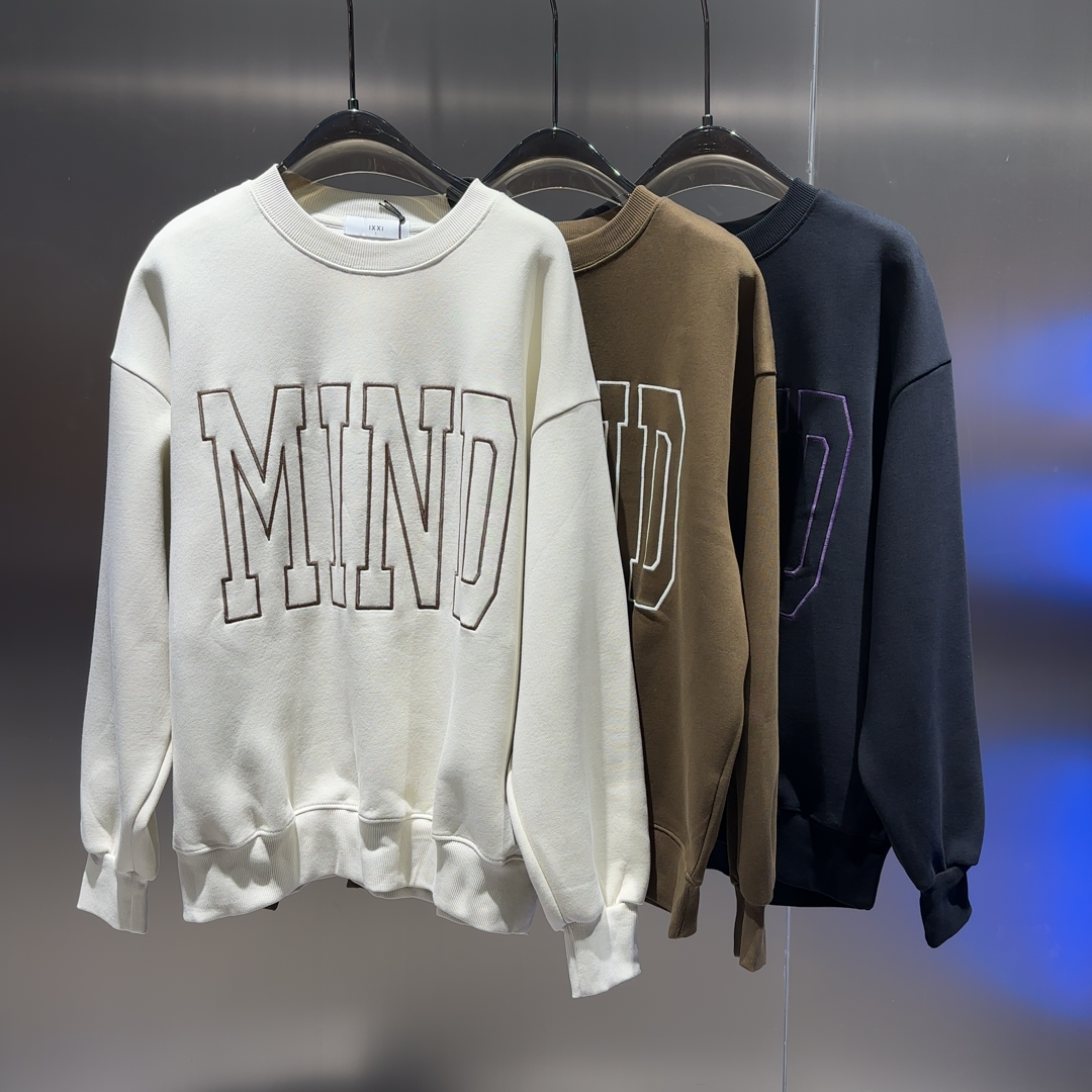 素劲【Mi字母】加绒加厚 男女休闲卫衣 WY8018 G216