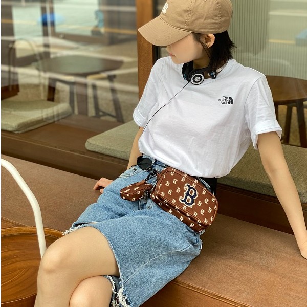 林一私服 KIMSEOHA 联名牛仔短裤直筒破洞宽松五分裤夏季阔腿蓝色