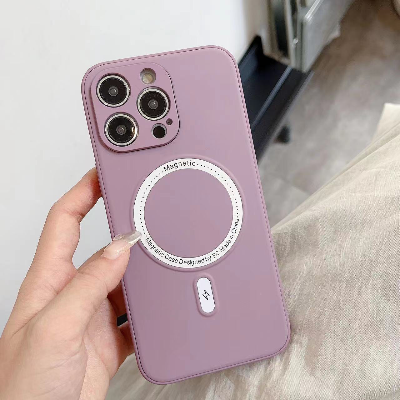 新款15磁吸式防摔苹果14promax手机壳高颜值iPhone13冷淡风12全包