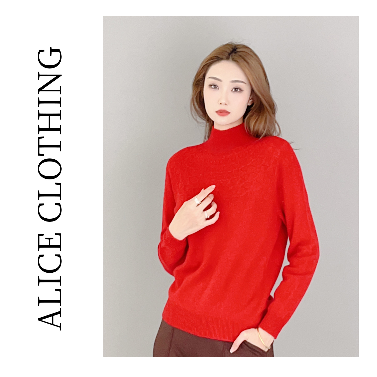 3【ALICE “秋日序曲”满分毛衣】文雅钩花 软糯百搭 S2134652K