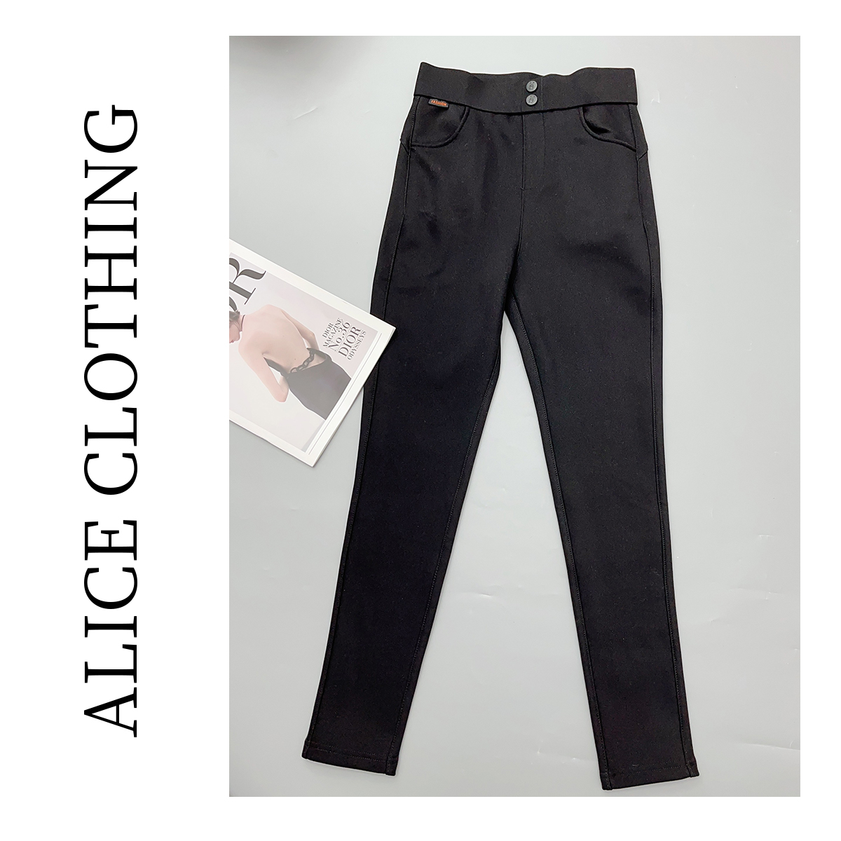 5【ALICE “职场腿精”休闲九分裤】弹力保暖 显瘦百搭 S620658K