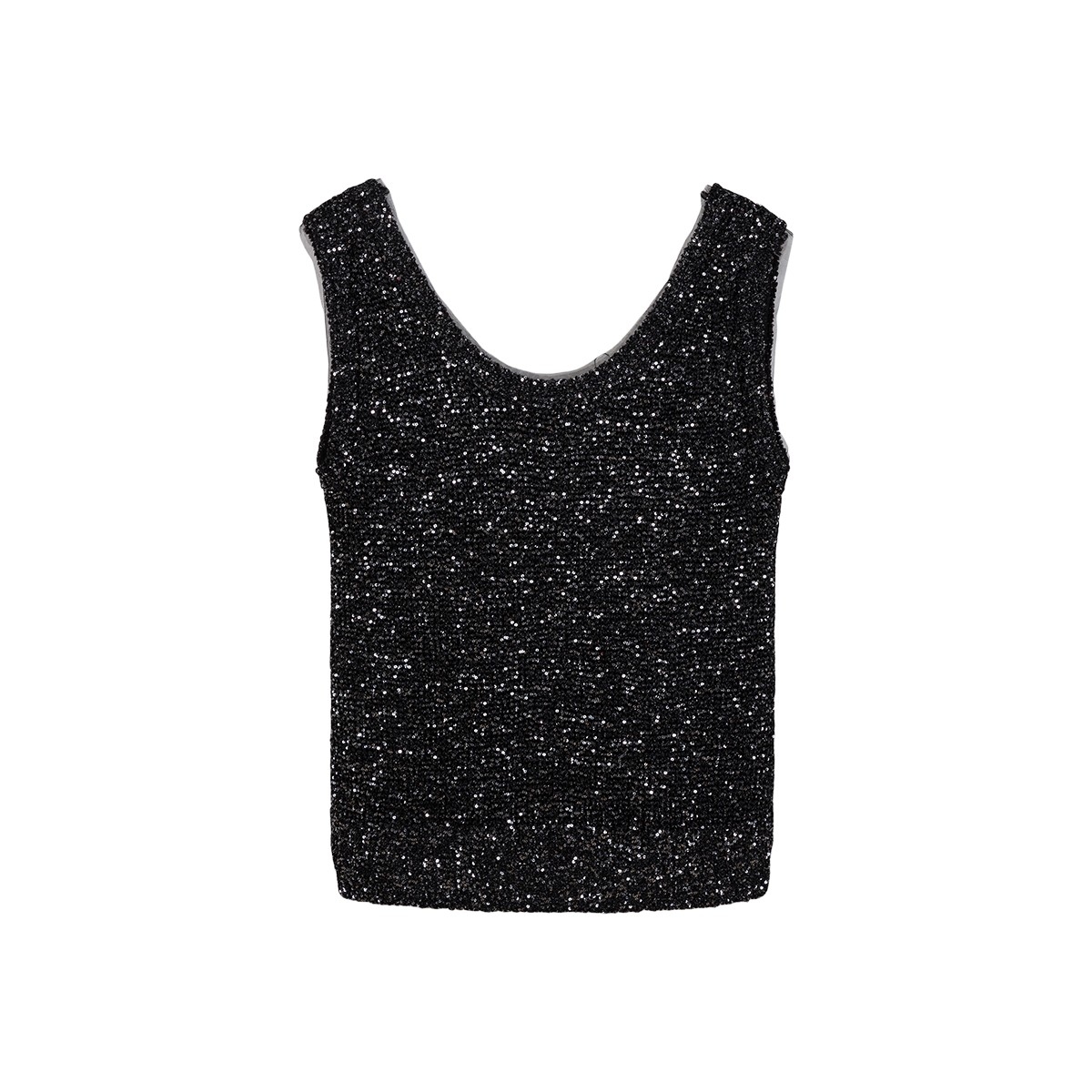 FORNI轻奢设计感欧美背心亮片时尚百搭简约亮片吊带背心