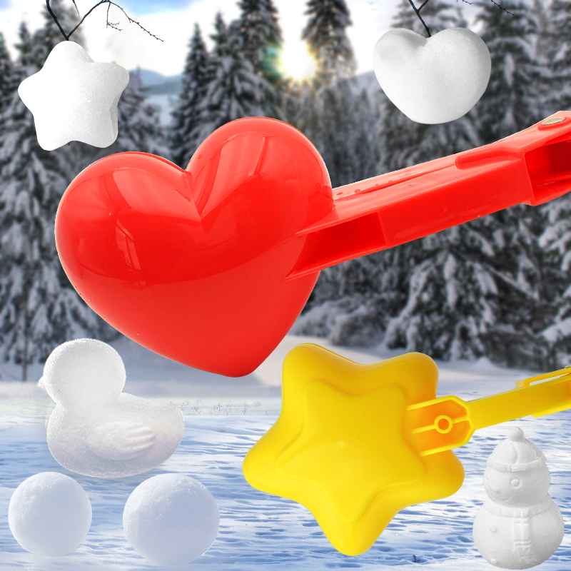 冬天玩雪小鸭子夹子雪球儿童户外打雪仗堆雪人工具居家日用套装雪