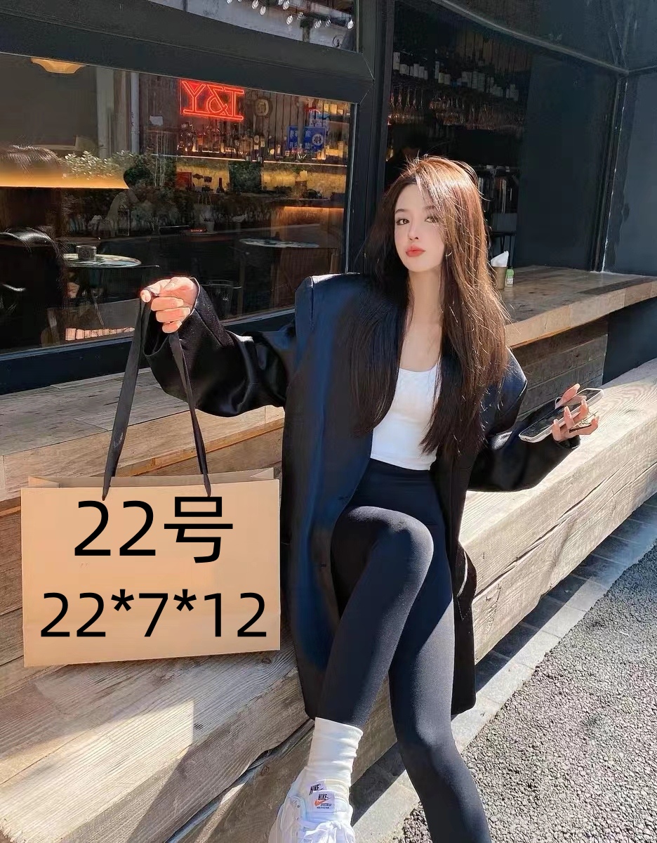 X 22号 纹理包  经典简约 黑白单肩 时尚百搭包包 （202）