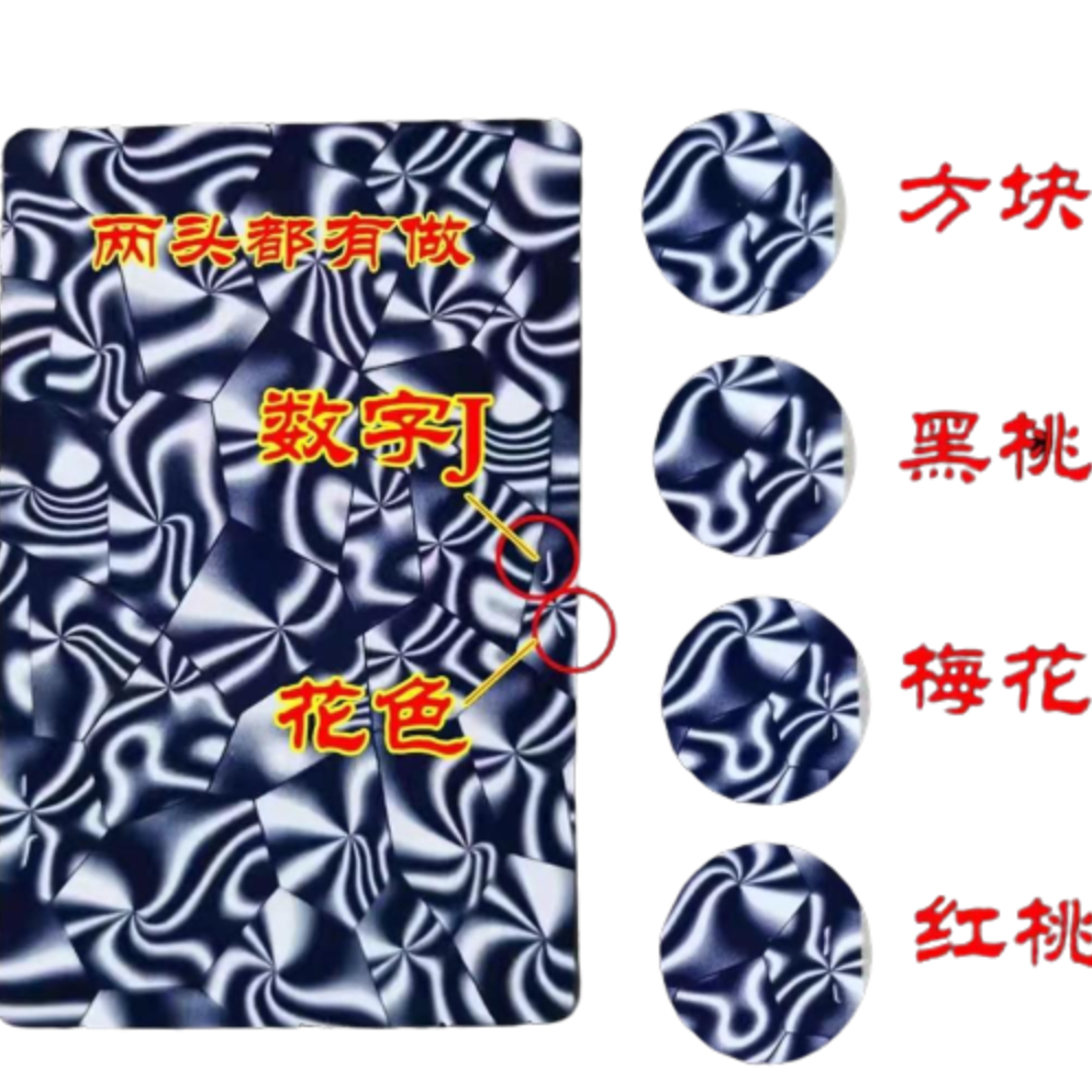 【989魔术扑克牌魔术扑克魔术道具方块数字花色发货】