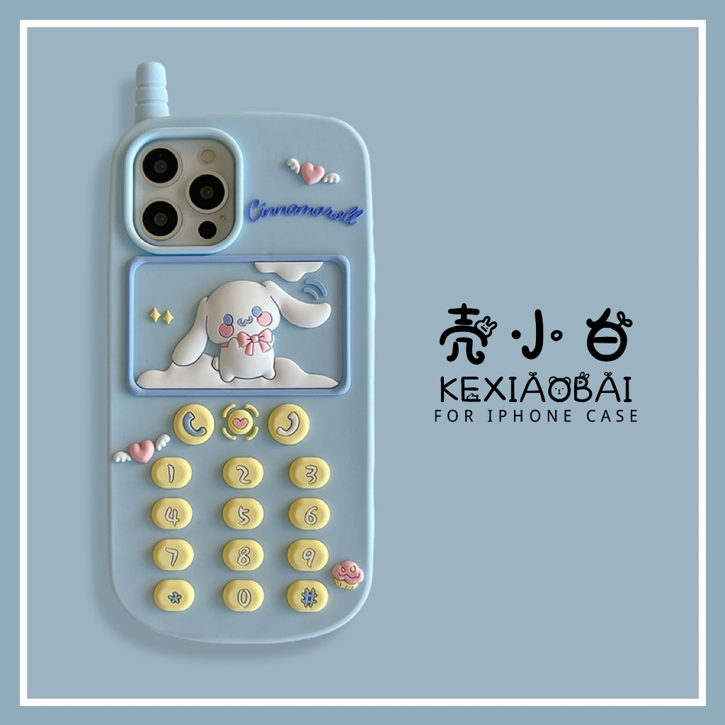 手机壳支架解压无线可爱硅胶立体卡通小熊大耳狗电话情侣创意全包