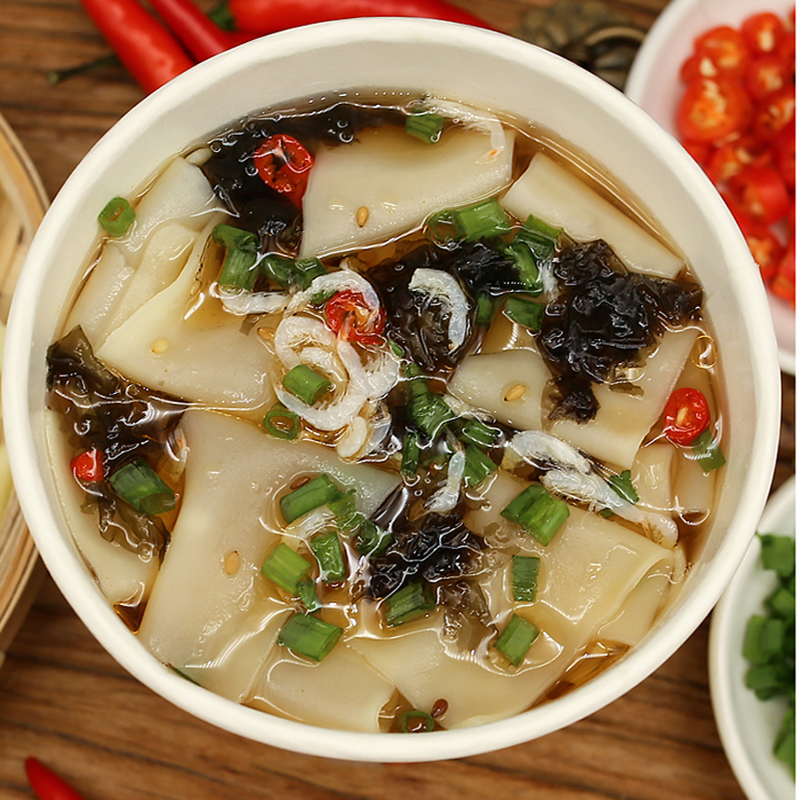 桔子生活酸汤面叶速食非油炸虾米紫菜桶装泡方便面片早餐夜宵冲泡