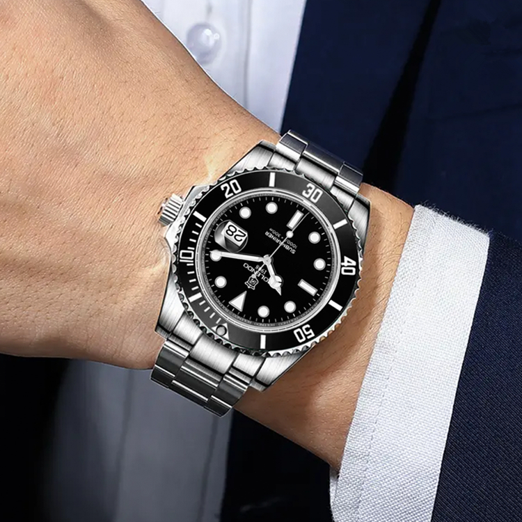 男士全自动机械腕表陶瓷表圈放大镜面日历款多功能腕表（郝总）RD1