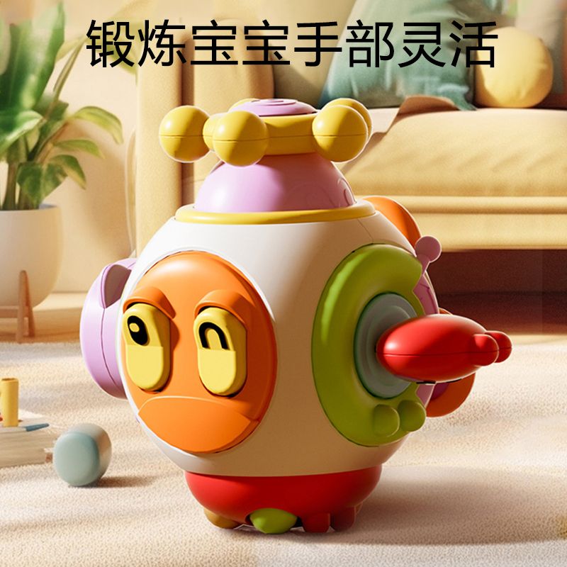 （佳佳）婴儿忙碌板屋箱蒙氏早教宝宝六面体忙碌手抓球益智开关玩具