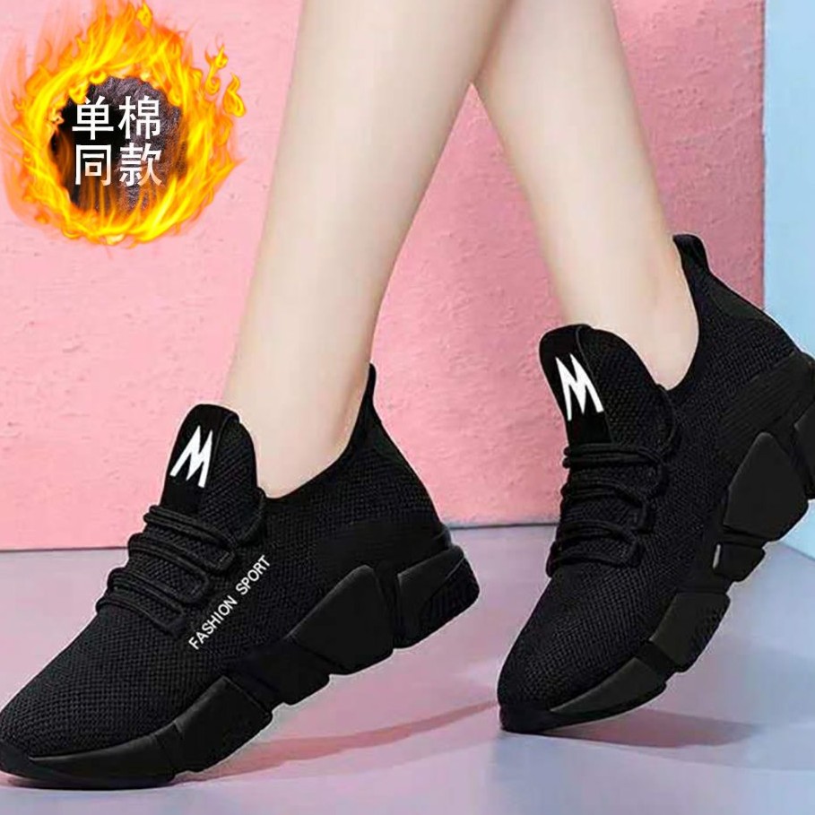 百丽纯爱新款老北京加绒时尚布鞋女百搭软底防滑轻便透气保暖休闲