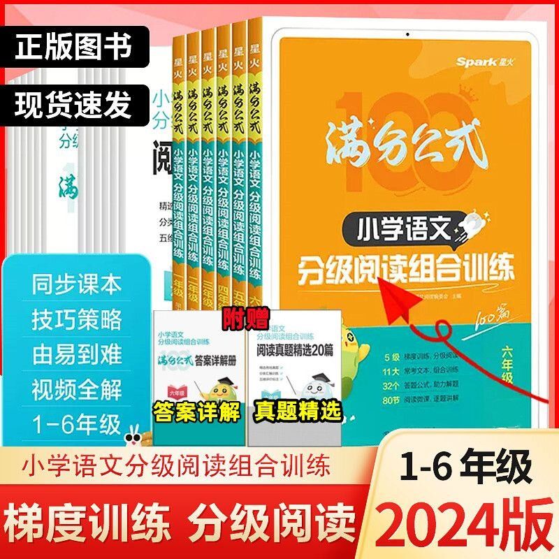 星火英语2024新版小学语文阅读理解答题满分公式阅读理解训练书