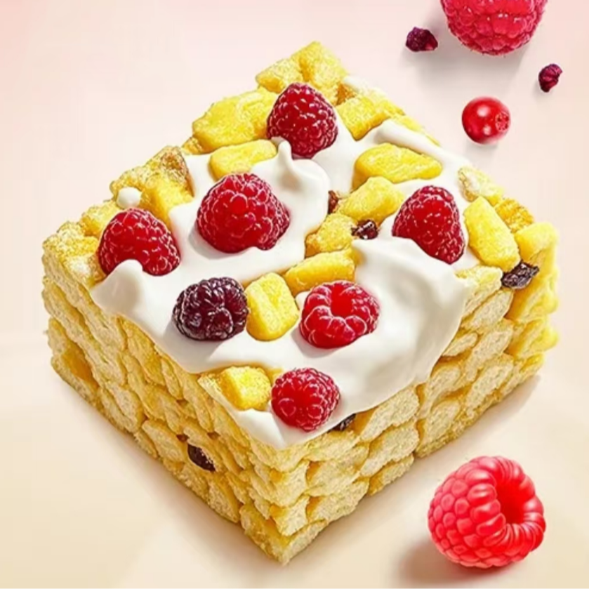 【新疆包邮】坚果味沙琪玛+沙琪玛莓果味谷焙奇沙琪玛90g*2袋