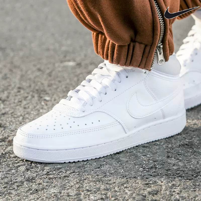 NIKE/耐克女鞋COURT VISION MID 舒适透气运动休闲板鞋CD5436-100