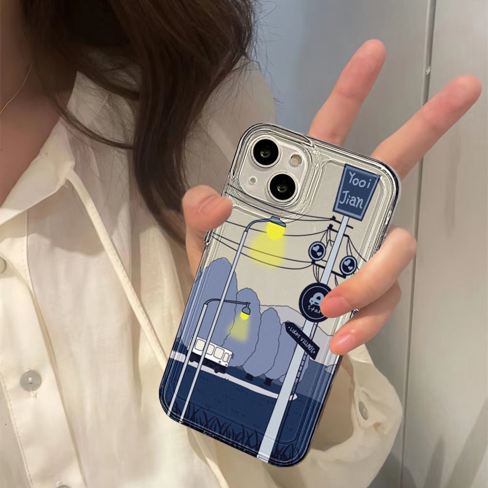 日系风景适用于太iphone13手机壳苹果14/12promax透明11女xs/xr软