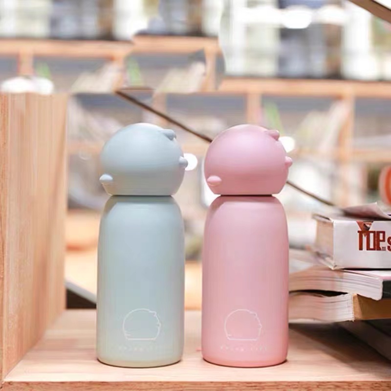 MLH8587-300萌猪真空保温杯不锈钢情侣杯