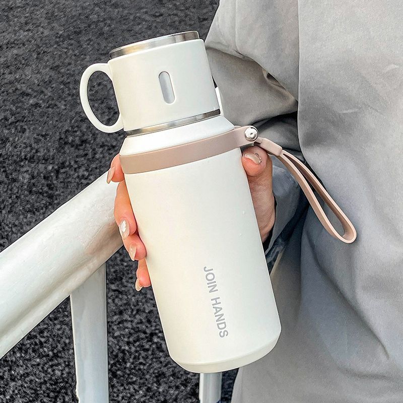 保温杯大容量女生水杯儿童学生杯子泡茶杯男户外运动保温水壶新款