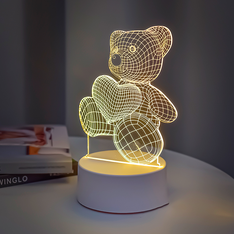 亏米拒绝中差评撕膜小熊台灯购买任何不喜欢随时退