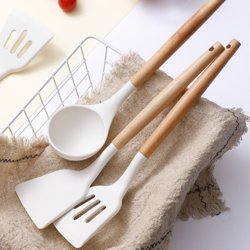 食品级厨房用品炒菜铲子厨具硅胶铲耐热家用煎铲煎蛋锅铲汤勺炒勺