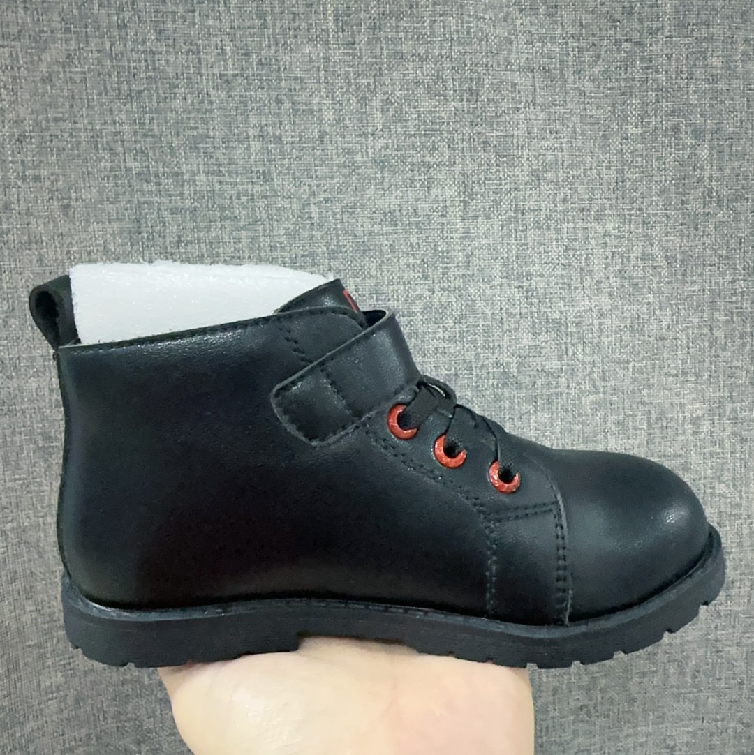 大庆仓  黑色  加绒儿童休闲运动鞋P63129(新Y3/Y7)1月17
