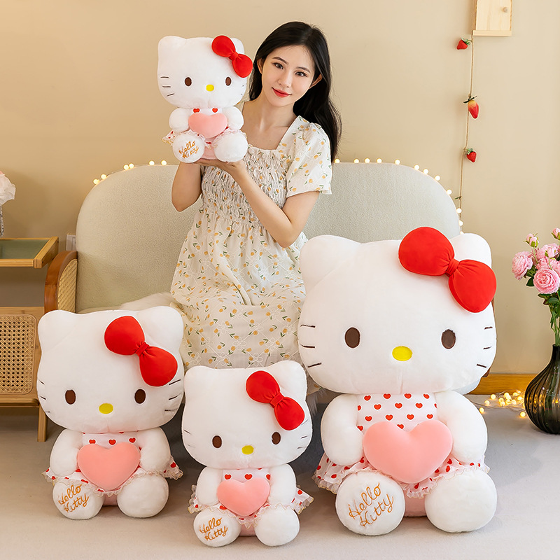 新款纱裙hellokitty公仔毛绒玩具可爱KT猫玩偶凯蒂猫生日礼物