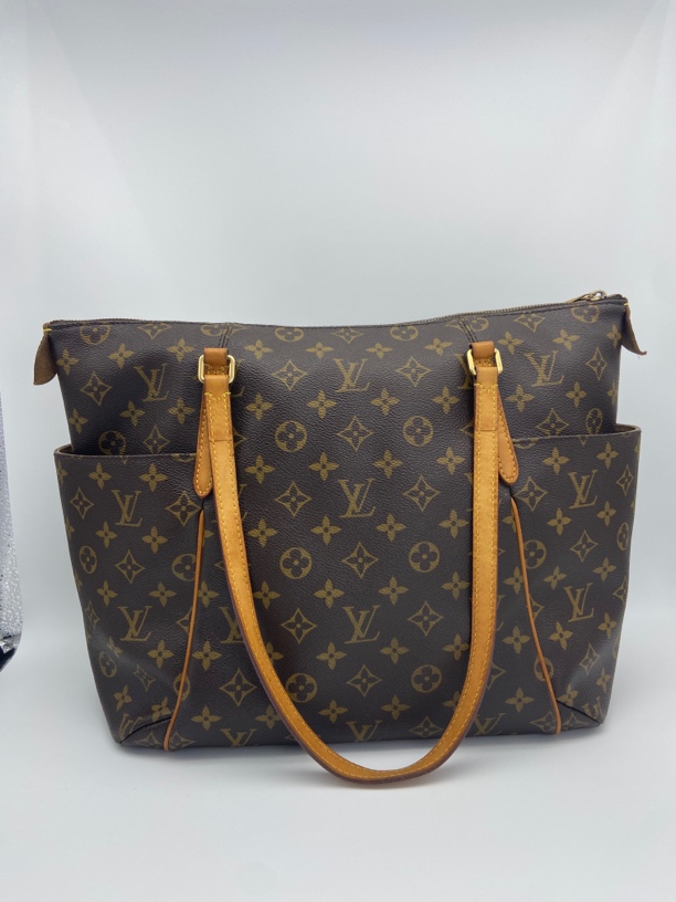95新 LouisVuitton/路易威登 托特中号老花单肩包33cm/A475