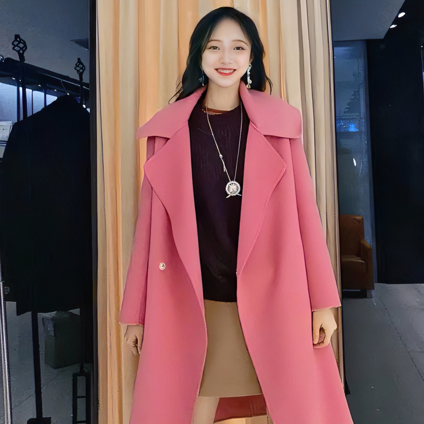 GIRDEAR/哥弟1400087【千金归来】气质小个子羊毛大衣