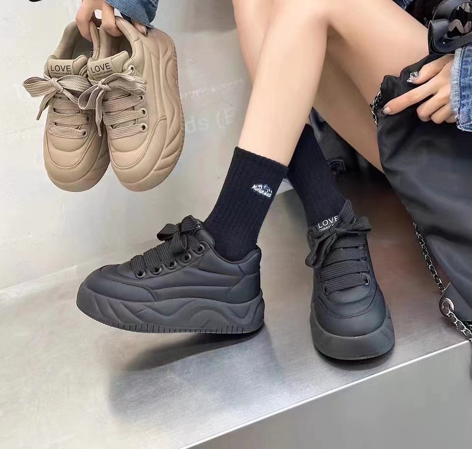 #1502#休闲风新款加棉女士运动鞋百搭防滑板鞋