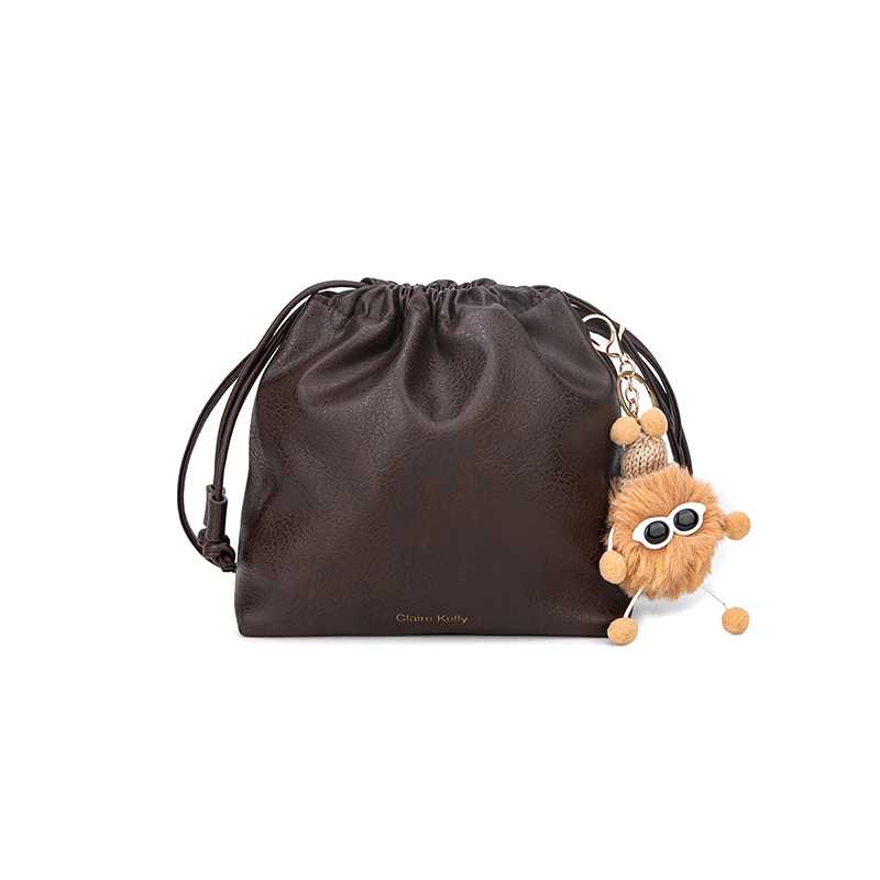 【工厂直销】2024新款水桶包斜挎包女士百搭女包HS-2310【带挂件】