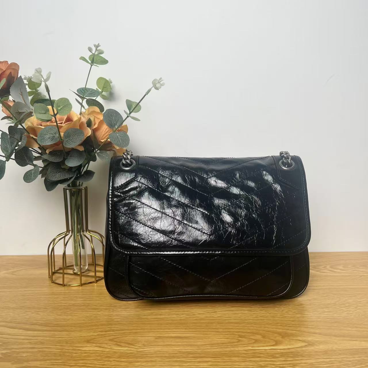 TUS【S级】链条包邮差包单肩大容量斜挎流浪包时尚百搭包包女款通